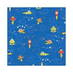   12 x 12 Paper with Foil Accents   Space Ships Arts, Crafts & Sewing