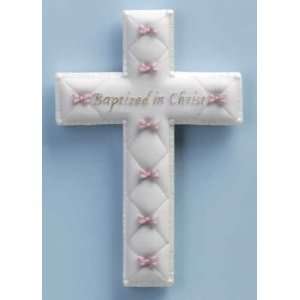  Dedicated in Christ Wall Cross for Little Girl Baby