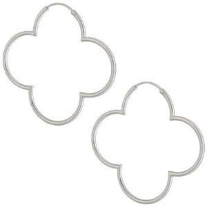  MELINA earrings creoles flower silver 925 Jewelry