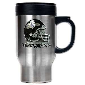  Baltimore Ravens 16oz Stainless Steel Travel Mug   Helmet 