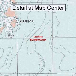 USGS Topographic Quadrangle Map   Crisfield, Maryland (Folded 