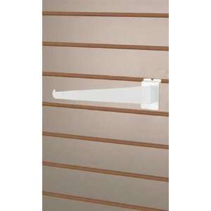 White Slatwall Shelf Brackets  14 