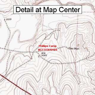   Map   Phillips Camp, Texas (Folded/Waterproof)