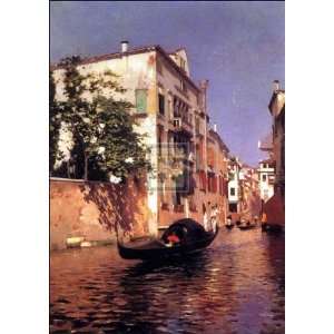  Venetian Summer by R Santoro. Size 22 inches width by 30 