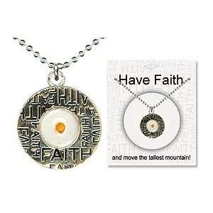  6pk Lot Have Faith Necklace, Mustard Seed with 18 Chain Jewelry