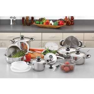  Best Quality 22Pc S.S. Cookware Set By Chef&rsquos Secret 