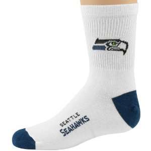 Seattle Seahawks Youth Blue NFL Logo/Name Socks  Sports 