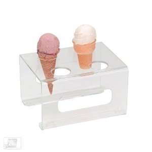  Dispense Rite CTCS 4C Acrylic 4 Cone Ice Cream Cone Stand 