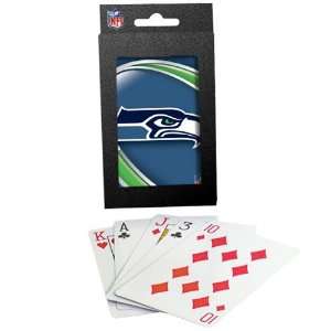  Seattle Seahawks Team Logo Vortex Design Playing Cards 
