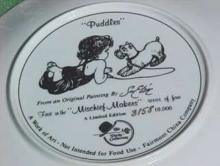 PUDDLES Schnauzer Puppy Dog & Toddler Giggling Limited Edition  