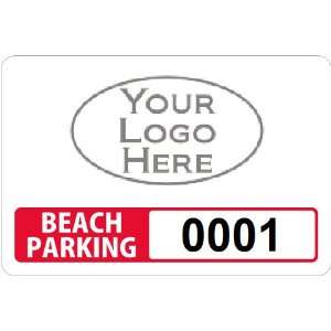  Parking Labels   Design LL3 Static Cling White Permit, 3 