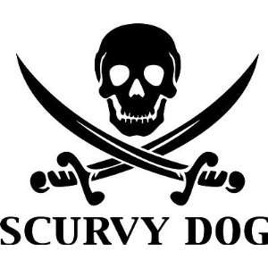  Scurvy Dog Decal, Car, Truck Wall Sticker   Made In USA 