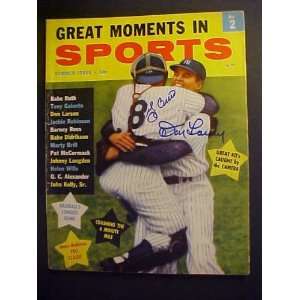 Yogi Berra & Don Larsen New York Yankees Autographed Summer 1957 Great 