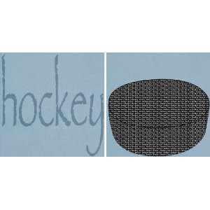  Scrappin Sports Paper 12x12 Sporty Words Hockey 