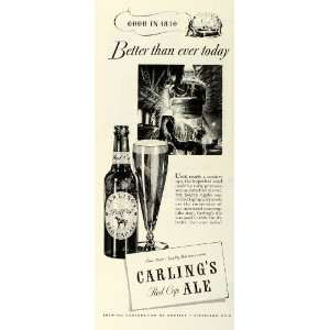   Carlings Red Cap Ale Beer Alcohol   Original Print Ad