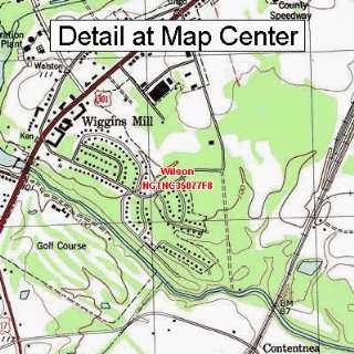 USGS Topographic Quadrangle Map   Wilson, North Carolina (Folded 