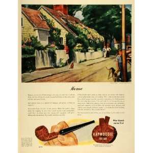  1944 Ad WWII Kaywoodie Briar Wood Smoking Pipes Tobacco 