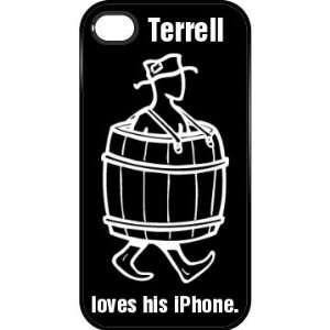  Terrell Loves His Iphone Custom iPhone 4 & 4s Case Black 