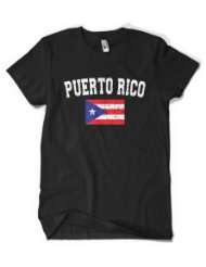 Cybertela) Puerto Rico Flag Mens T shirt Country Pride Tee