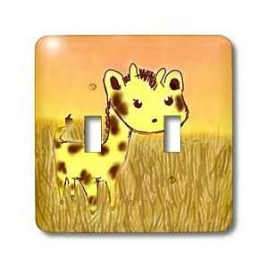  Sanders Creations   Cute Giraffe Art Friendly Animals Art for Kids 