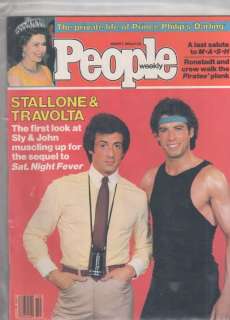   1983 Silvester Stallone, John Travolta, Saturday Night Fever  