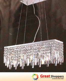 New Modern Crystal Ceiling Light Pendant Lamp Lighting Fixture 