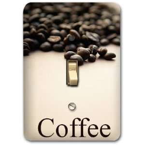  Fresh Coffee Bean Drink Single Metal Light Switch Plate 