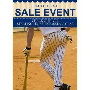  Baseball Sales Event Sign