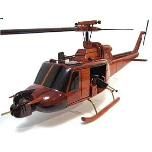  UH 1C Huey Gunship Wood Helicopter Model