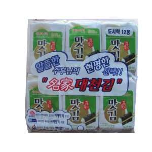Dae Chun Korean Seasoned Seaweed (Laver) Snack 0.17 ounce Bags (Pack 