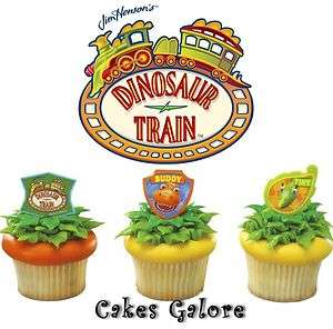 Dinosaur Train Tiny Buddy Cupcake Cake Ring Decoration Toppers Favors 