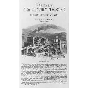   County,Nevada,NV,1865,crowded Main Street,street brawl