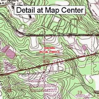   Topographic Quadrangle Map   Daleville, Alabama (Folded/Waterproof