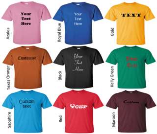 Create Your Personalized Custom text T shirt  