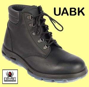 Redback Boots UABK BLACK Lace Up *All Sizes  