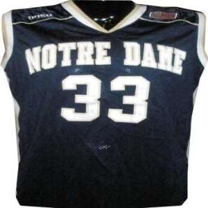  #33 Notre Dame Womens Basketball Game Used Blue Mesh 