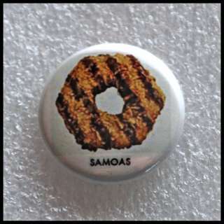 Samoas   Girl Scout Scouts   Cookie Cookies   Button  