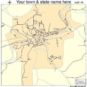  Street & Road Map of Steelville, Missouri MO   Printed 