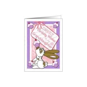   Wishes for Granddaughter  Bunny Balancing Cupcake Card Toys & Games