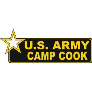  United States Army Camp Cook Bumper Sticker Decal 6 6 
