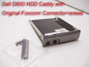 Dell Latitude D500 D600 HDD Caddy + Cover + Connector  