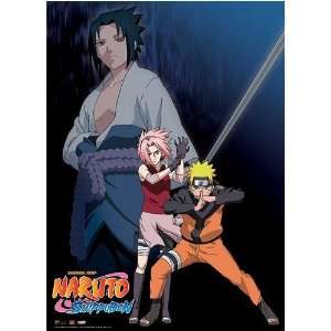  Wall Scroll   Naruto Shippuden Naruto Sasuke Sakura Toys & Games