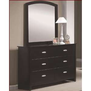   Dresser with Mirror in Dark Brown Sasha CO202103 04