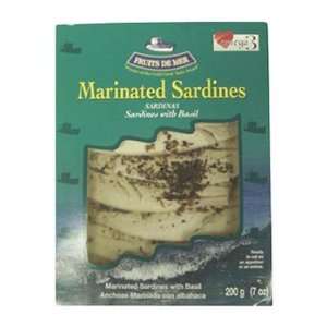 Sardines in Basil   7 oz. Grocery & Gourmet Food