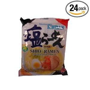 Sanyo Sapporo Ichiban Instant Noodle Shio, 3.6 Ounce (Pack of 24 