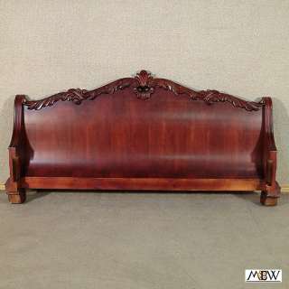 Mahogany French King Size Sleigh Bed Footboard FREE S/H  