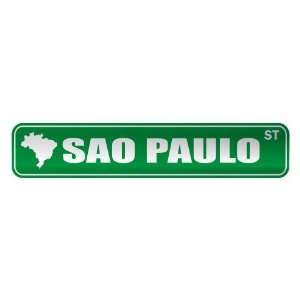   SAO PAULO ST  STREET SIGN CITY BRAZIL