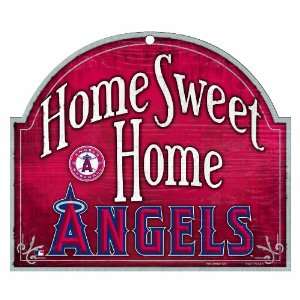  MLB Anaheim Angels 11 by 9 Wood Home Sweet Home Sign 