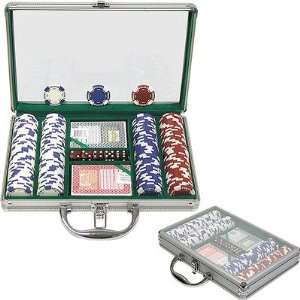 Trademark Global 10 1055 2002c Holdem Poker Chip Set with Clear Cover 