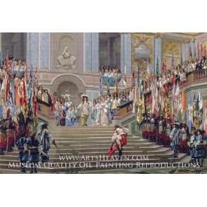  Reception of the Duc de Conde at Versailles